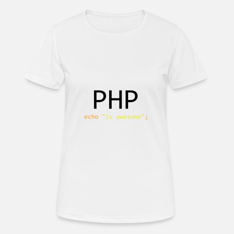 PHP is awesome - Women's Breathable T-Shirt - white