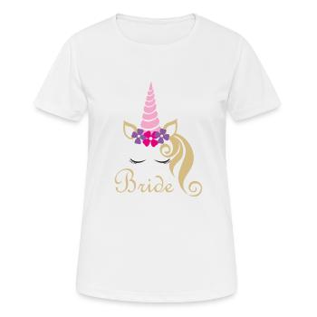 Braut - Frauen T-Shirt atmungsaktiv - Weiß - Vorne - AI Model Female 172 dark (172cm)