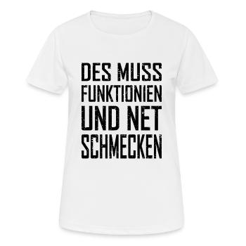 Function Net Taste - Women's Breathable T-Shirt - white - Front - AI Model Female 172 dark (172cm)