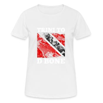 Trinidad Grafik | Trini To D Bone | Trinidad und - Frauen T-Shirt atmungsaktiv - Weiß - Vorne - AI Model Female 172 dark (172cm)