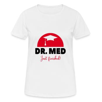 Conclusion devise | Graduation - design - T-shirt respirant Femme - blanc - Devant - AI Model Female 172 dark (172cm)
