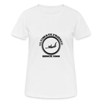 Frisbee - Women's Breathable T-Shirt - white - Front - AI Model Female 172 dark (172cm)