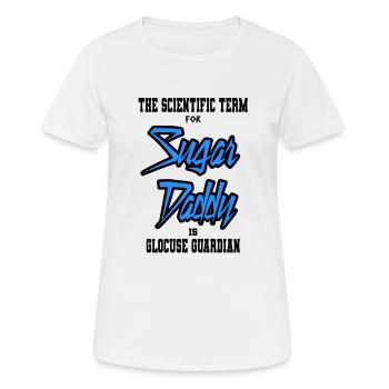 Sugar Daddy - T-shirt respirant Femme - blanc - Devant - AI Model Female 172 dark (172cm)