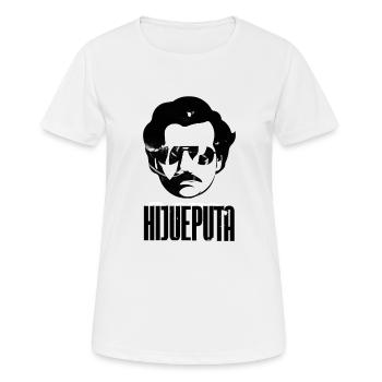 Hijueputa Lustiges Escobar Geschenk für kolumbianische Liebhaber - Frauen T-Shirt atmungsaktiv - Weiß - Vorne - AI Model Female 172 dark (172cm)