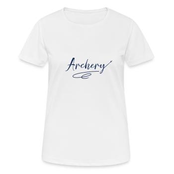 Flèche et arc - T-shirt respirant Femme - blanc - Devant - AI Model Female 172 dark (172cm)