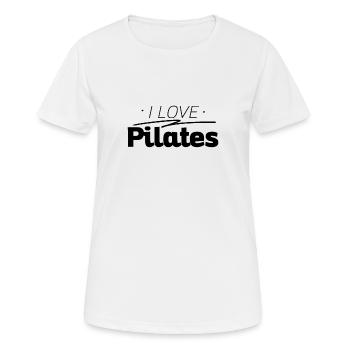 Pilates Pilates Pilates Pilates - Frauen T-Shirt atmungsaktiv - Weiß - Vorne - AI Model Female 172 dark (172cm)