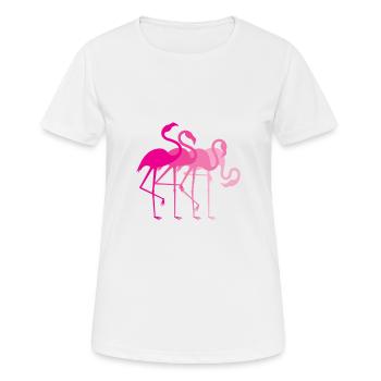 Flamingo Flamingos - T-shirt respirant Femme - blanc - Devant - AI Model Female 172 dark (172cm)