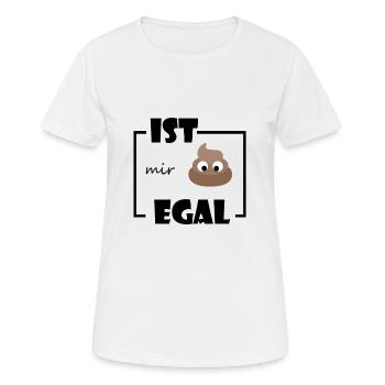 Ist mir egal - Frauen T-Shirt atmungsaktiv - Weiß - Vorne - AI Model Female 172 dark (172cm)
