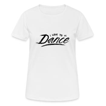 Dance - Women's Breathable T-Shirt - white - Front - AI Model Female 172 dark (172cm)
