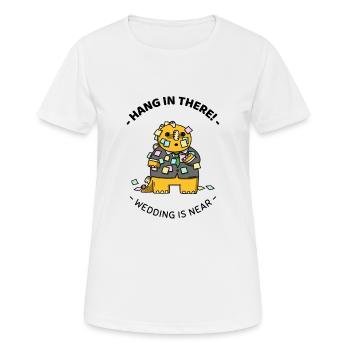 Dinosaur T-Rex Wedding Anniversary Couple Gift - Women's Breathable T-Shirt - white - Front - AI Model Female 172 dark (172cm)