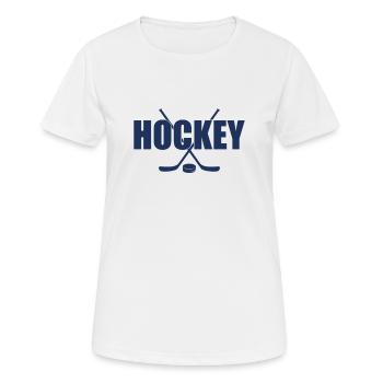 Hockey hockey hockey sur gaz hockey en salle Hockey hockey - T-shirt respirant Femme - blanc - Devant - AI Model Female 172 dark (172cm)