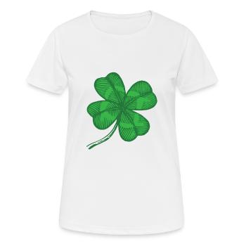 cloverleaf - Women's Breathable T-Shirt - white - Front - AI Model Female 172 dark (172cm)