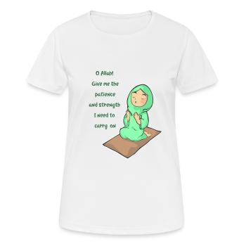 Koran Sure Vers Allah Gott Islam Moslem Geschenk - Frauen T-Shirt atmungsaktiv - Weiß - Vorne - AI Model Female 172 dark (172cm)