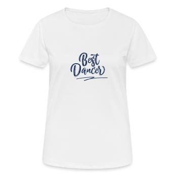 Danse Danseur École de danse Danse Danseuse - T-shirt respirant Femme - blanc - Devant - AI Model Female 172 dark (172cm)
