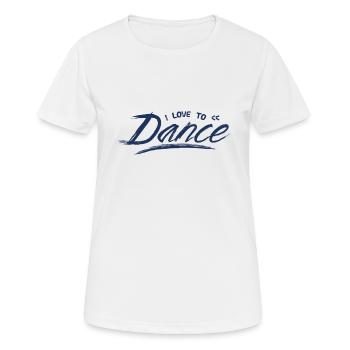 Danse - T-shirt respirant Femme - blanc - Devant - AI Model Female 172 dark (172cm)