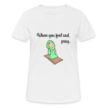 Coran Islam Citation Sure Prière Allah Cadeau Musulman - T-shirt respirant Femme - blanc - Devant - AI Model Female 172 dark (172cm)