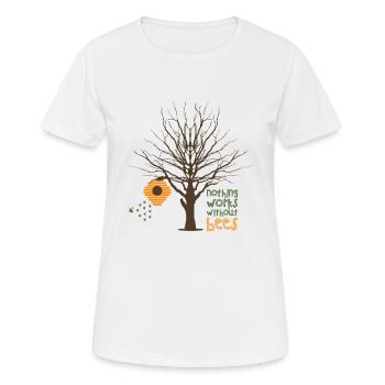 Imker Bienen Biene Honig Spruch - Frauen T-Shirt atmungsaktiv - Weiß - Vorne - AI Model Female 172 dark (172cm)