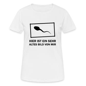 Sehr Altes Bild Lustig Alt Alter Geschenk - Frauen T-Shirt atmungsaktiv - Weiß - Vorne - AI Model Female 172 dark (172cm)