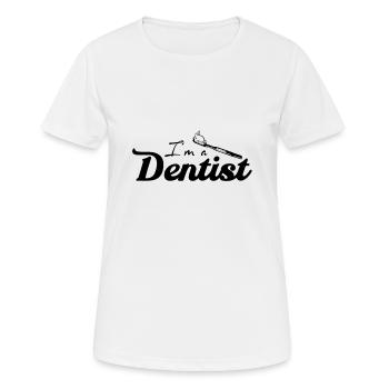 Zahnarzt - Frauen T-Shirt atmungsaktiv - Weiß - Vorne - AI Model Female 172 dark (172cm)