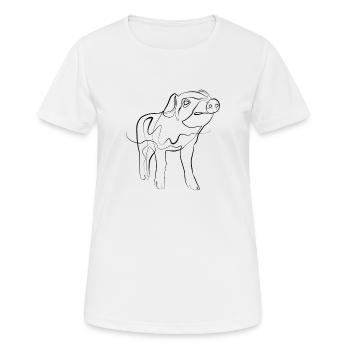 old 8mba1 - T-shirt respirant Femme - blanc - Devant - AI Model Female 172 dark (172cm)