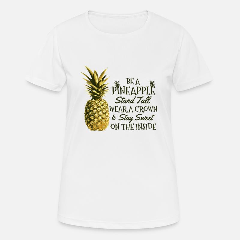 pineapple - Women's Breathable T-Shirt - white