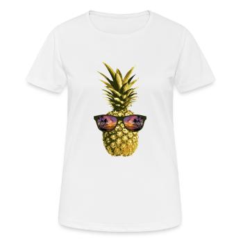 ananas - T-shirt respirant Femme - blanc - Devant - AI Model Female 172 dark (172cm)