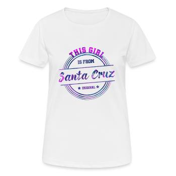 Santa Cruz Girl - Women's Breathable T-Shirt - white - Front - AI Model Female 172 dark (172cm)