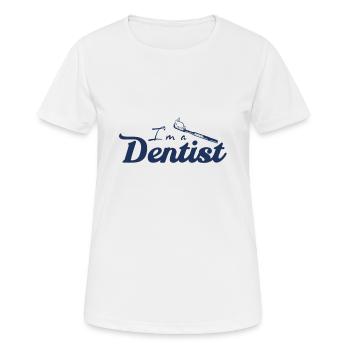 Beruf Zahnärztin Zahnarzt Zahnassistentin Praxis - Frauen T-Shirt atmungsaktiv - Weiß - Vorne - AI Model Female 172 dark (172cm)