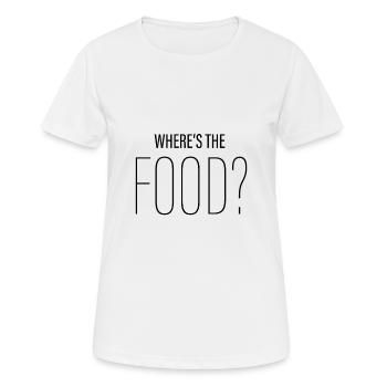 Where's The Food? - Women's Breathable T-Shirt - white - Front - AI Model Female 172 dark (172cm)