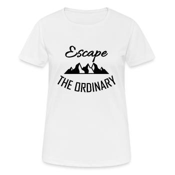 Travel - Frauen T-Shirt atmungsaktiv - Weiß - Vorne - AI Model Female 172 dark (172cm)