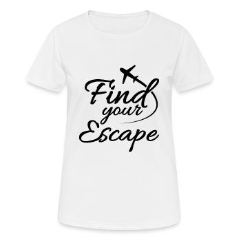 Travel - Women's Breathable T-Shirt - white - Front - AI Model Female 172 dark (172cm)