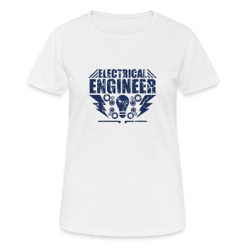 Electrical engineer - Women's Breathable T-Shirt - white - Front - AI Model Female 172 dark (172cm)
