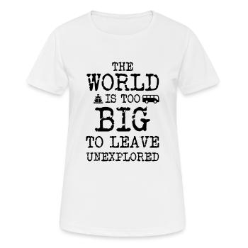 Travel - Women's Breathable T-Shirt - white - Front - AI Model Female 172 dark (172cm)