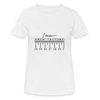 Architecte architecte architecte architecte - T-shirt respirant Femme - blanc - Devant - AI Model Female 172 dark (172cm)