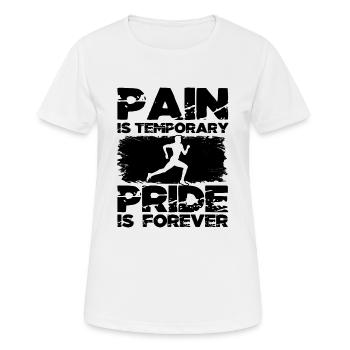 Running - Frauen T-Shirt atmungsaktiv - Weiß - Vorne - AI Model Female 172 dark (172cm)