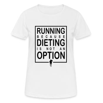 course - T-shirt respirant Femme - blanc - Devant - AI Model Female 172 dark (172cm)