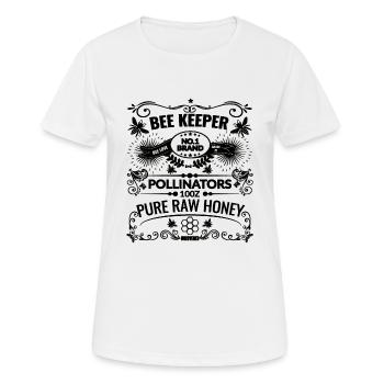 Beekeeper Honig Imker Bienen Spruch - Frauen T-Shirt atmungsaktiv - Weiß - Vorne - AI Model Female 172 dark (172cm)