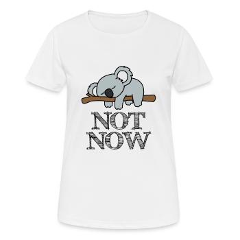 Not Now Koala Life - Women's Breathable T-Shirt - white - Front - AI Model Female 172 dark (172cm)