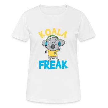 Koala Freak Koala Bear Lover Fan Gift - Women's Breathable T-Shirt - white - Front - AI Model Female 172 dark (172cm)