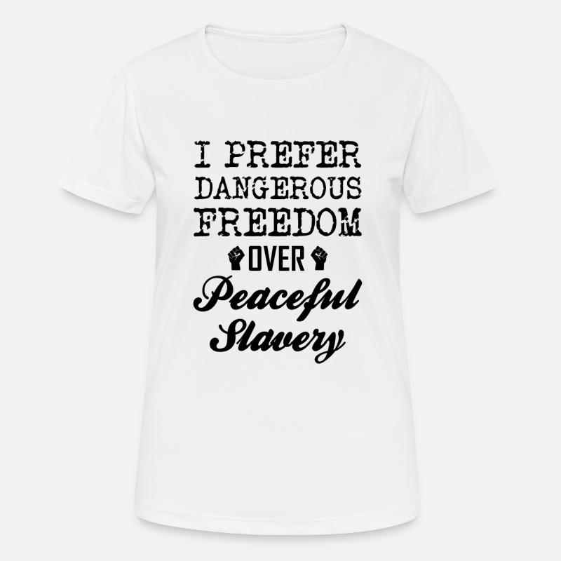 freedom - Women's Breathable T-Shirt - white