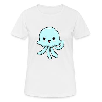 Small jellyfish - Women's Breathable T-Shirt - white - Front - AI Model Female 172 dark (172cm)