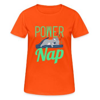 Power Nap Koala Fashion Funny Gift - Women's Breathable T-Shirt - neon orange - Front - AI Model Female 172 dark (172cm)