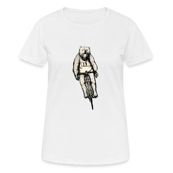 bicycle - Women's Breathable T-Shirt - white - Front - AI Model Female 172 dark (172cm)