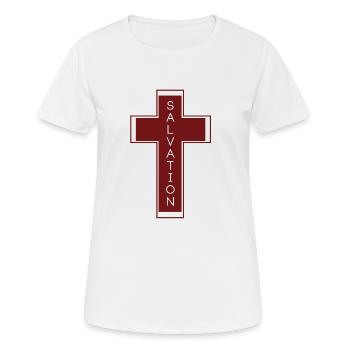 Croix, croix, - T-shirt respirant Femme - blanc - Devant - AI Model Female 172 dark (172cm)