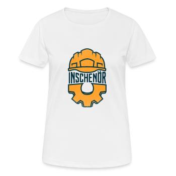 Ingenieur Inschenör Rechtschreibung Jubiläum Gesch - Frauen T-Shirt atmungsaktiv - Weiß - Vorne - AI Model Female 172 dark (172cm)
