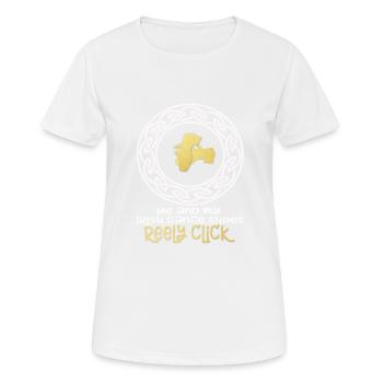 Awesome & Funny Girls Irish Dancing Geschenk Me & My - Frauen T-Shirt atmungsaktiv - Weiß - Vorne - AI Model Female 172 dark (172cm)