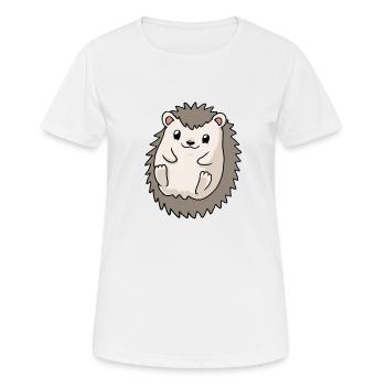 Petit hérisson bébé hérisson - T-shirt respirant Femme - blanc - Devant - AI Model Female 172 dark (172cm)