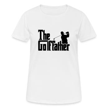 Der Golffather - Frauen T-Shirt atmungsaktiv - Weiß - Vorne - AI Model Female 172 dark (172cm)