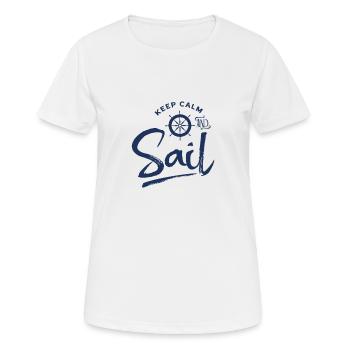 Navigatrice - T-shirt respirant Femme - blanc - Devant - AI Model Female 172 dark (172cm)