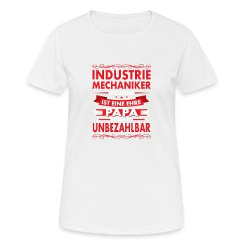 Être un mécanicien industriel est un honneur - T-shirt respirant Femme - blanc - Devant - AI Model Female 172 dark (172cm)